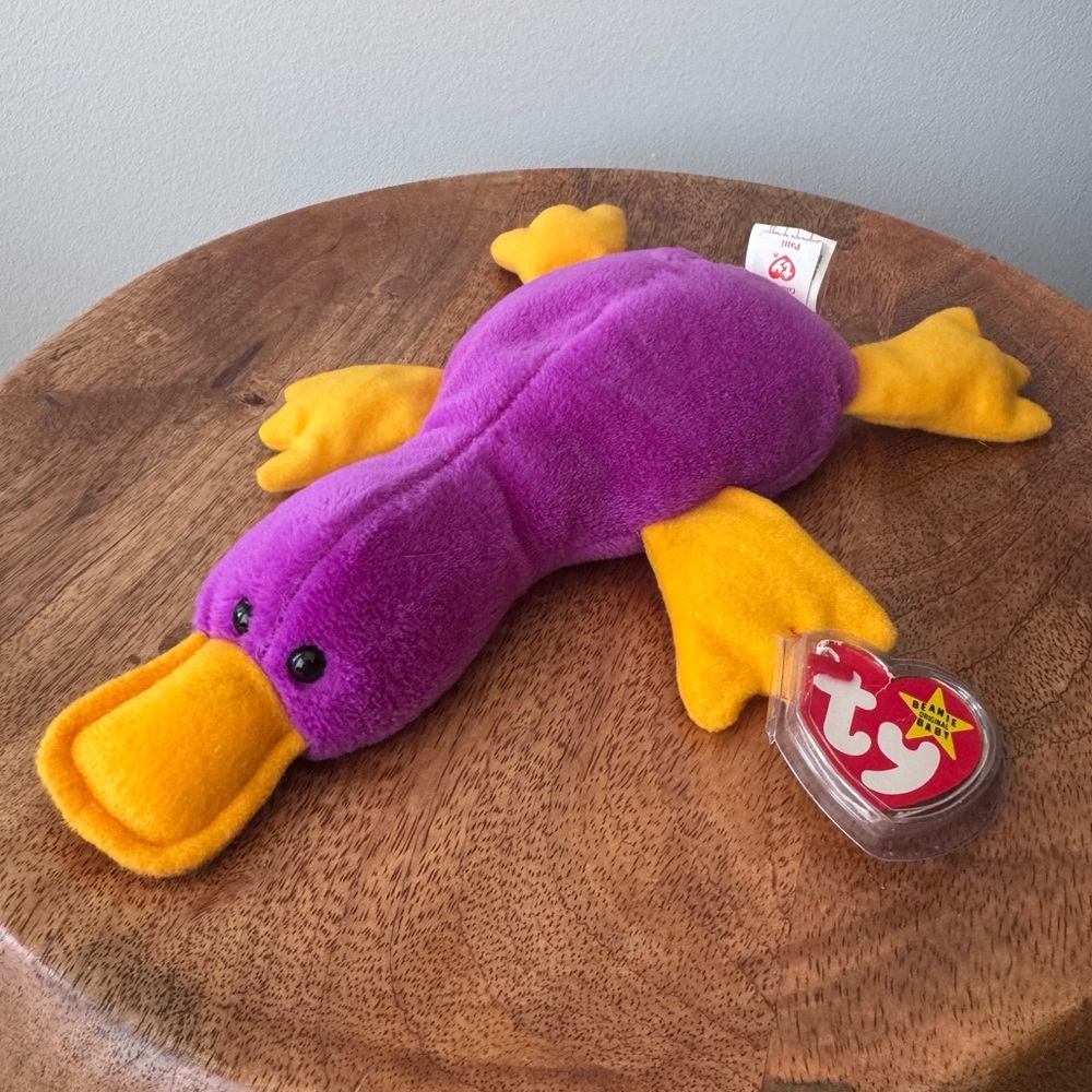 Patti the Platypus Beanie Baby RARE TY 1993 4th Generation with Tags HTF